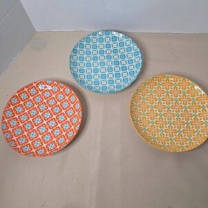 Metahom Colorful Patterned Plates Set Decorative Accent Plates Set of‎ 3